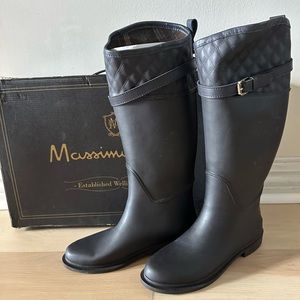 Massimo Dutti “Bota de Agua” impermeable rain boots size EU 38 / US 7.5